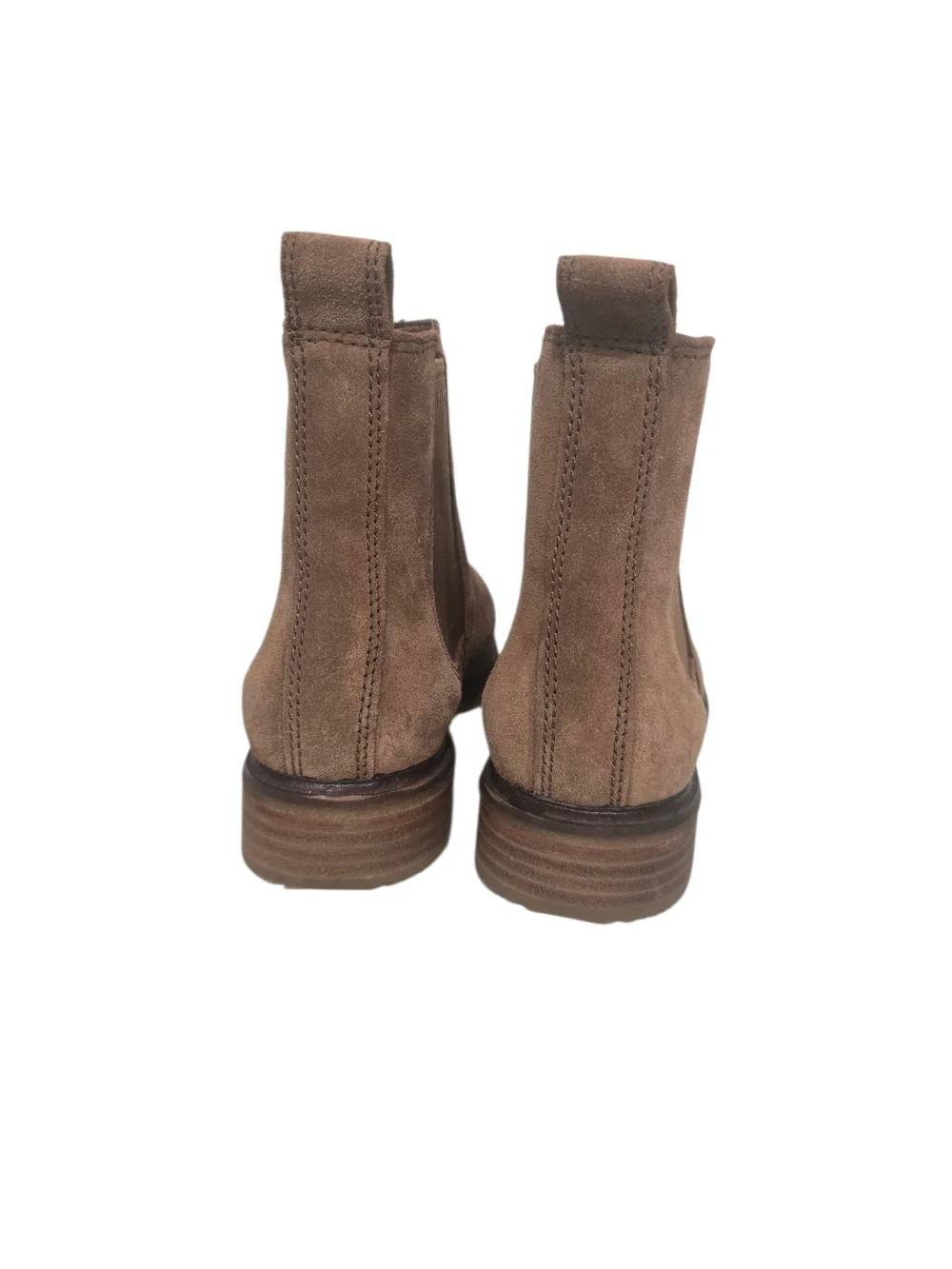 Clarks Women's Tan Suede Chelsea Boots
